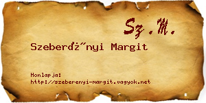 Szeberényi Margit névjegykártya