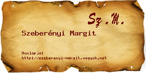 Szeberényi Margit névjegykártya